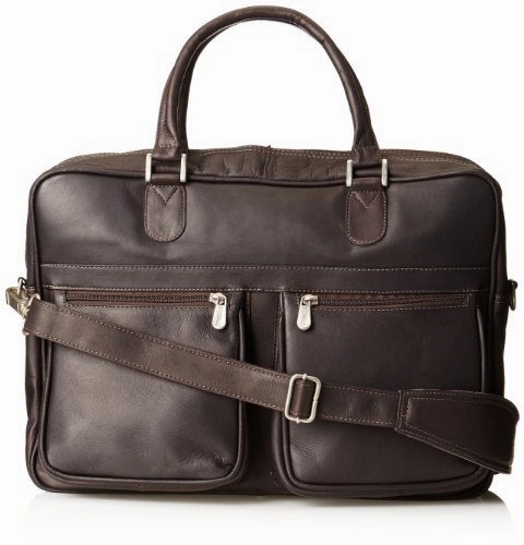 Piel Leather Checkpoint Friendly Brief Overnighter, Chocolate, One Size