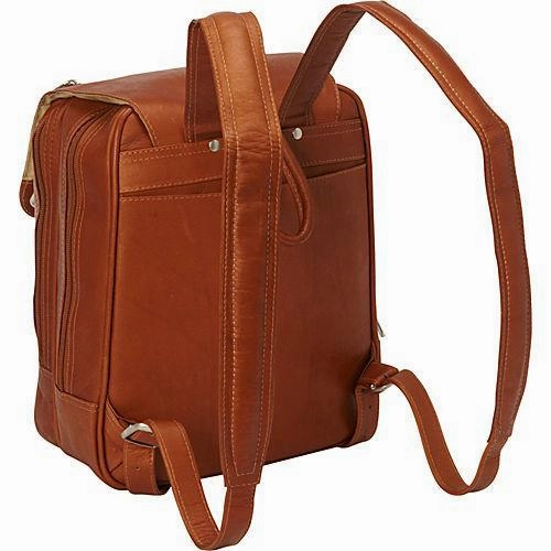 Piel Leather Flap-Over Tablet Backpack