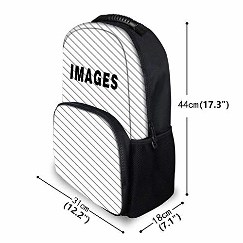 Pike Fish Fishing Lure Rucksacks, Large Capacity Bookbag Travel Hiking Bag & Day Pack, School Daypack Backpack Casual Daypack Climbing Shoulder Bag Laptop Book Bag Rucksack