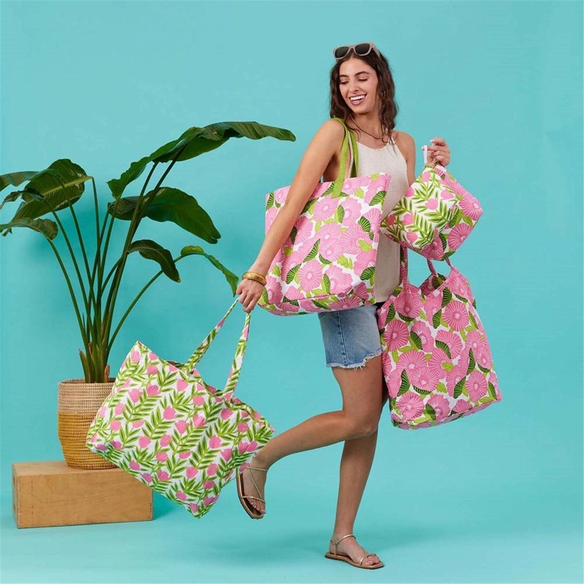 Pink Delight Little Shopper Tote Bag