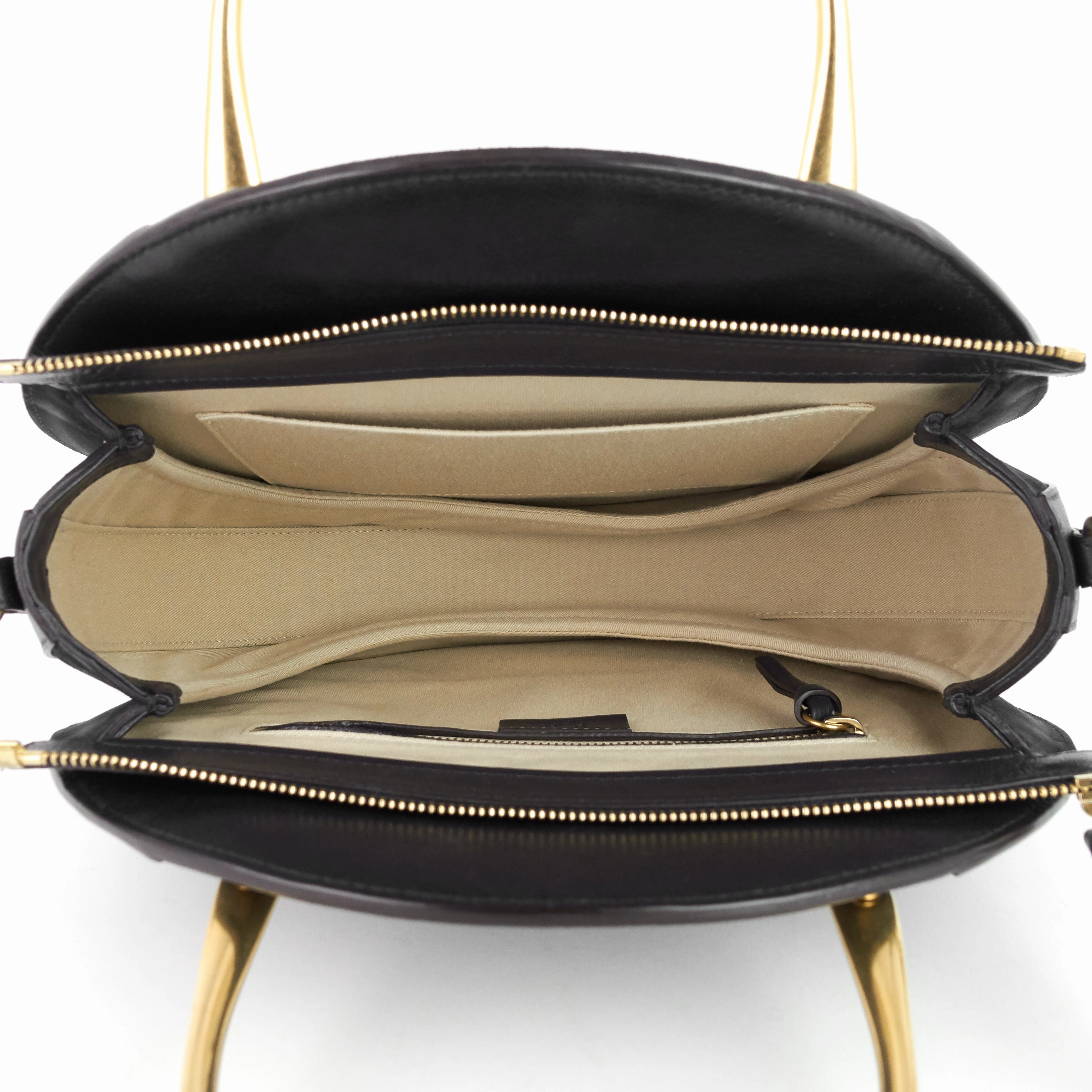 Pixie Medium Calfskin and Suede Double Handle Bag