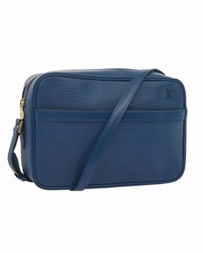 Pochette Epi Leather Shoulder Bag Blue