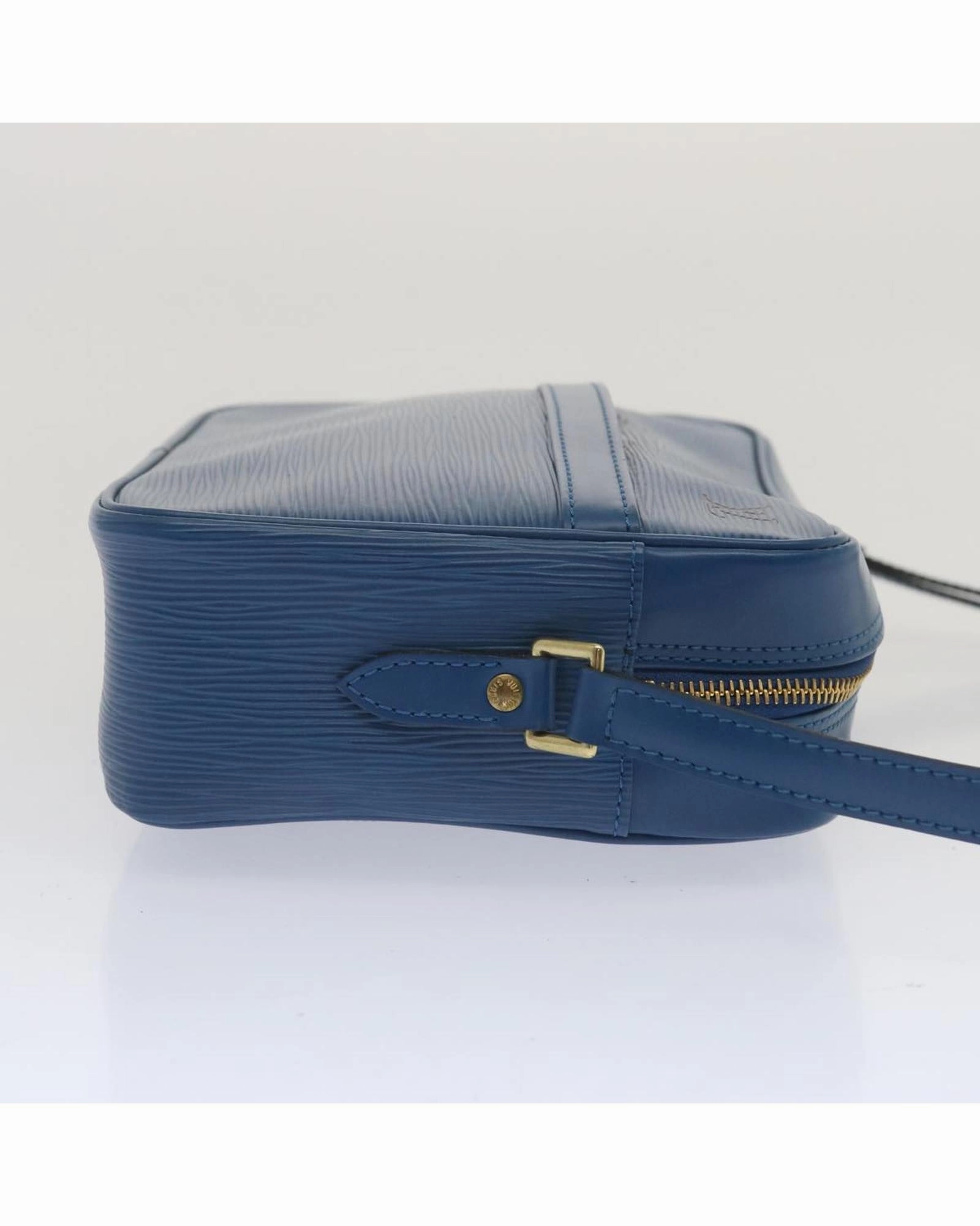 Pochette Epi Leather Shoulder Bag Blue