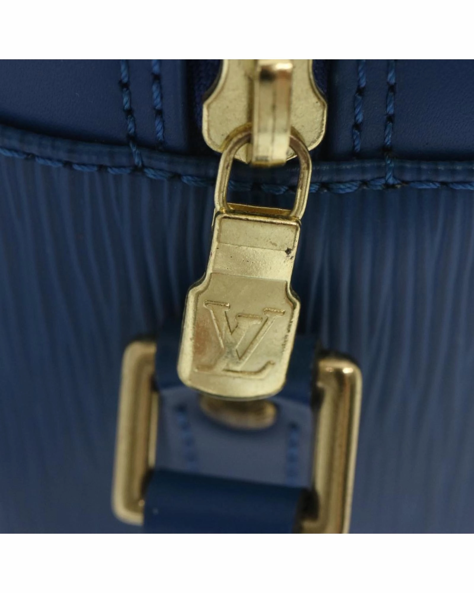 Pochette Epi Leather Shoulder Bag Blue