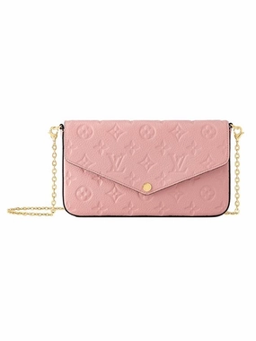 Pochette Felicie Monogram Shoulder Bag Rose