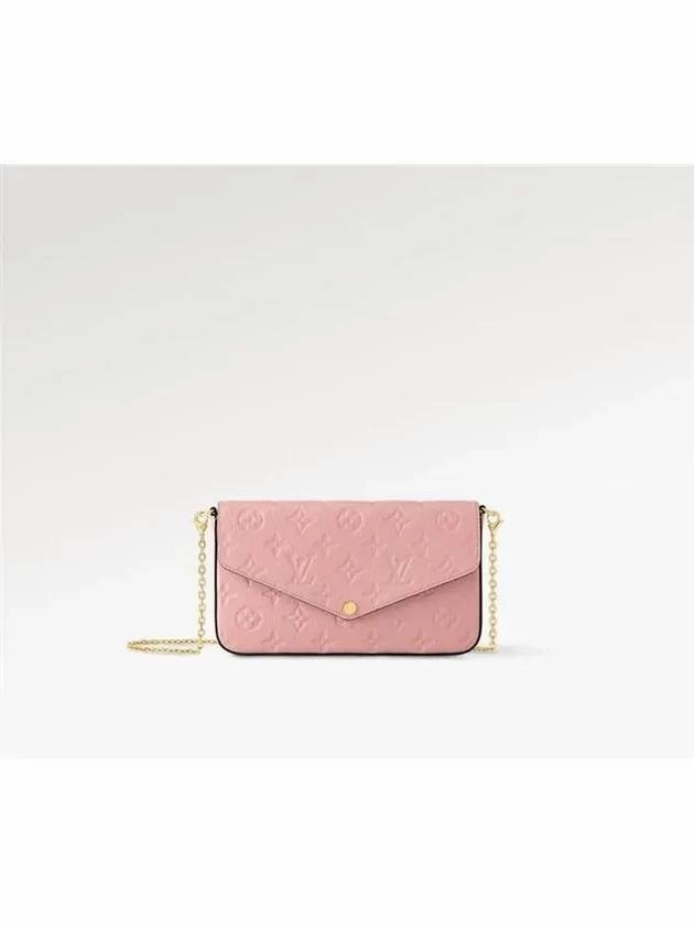 Pochette Felicie Monogram Shoulder Bag Rose