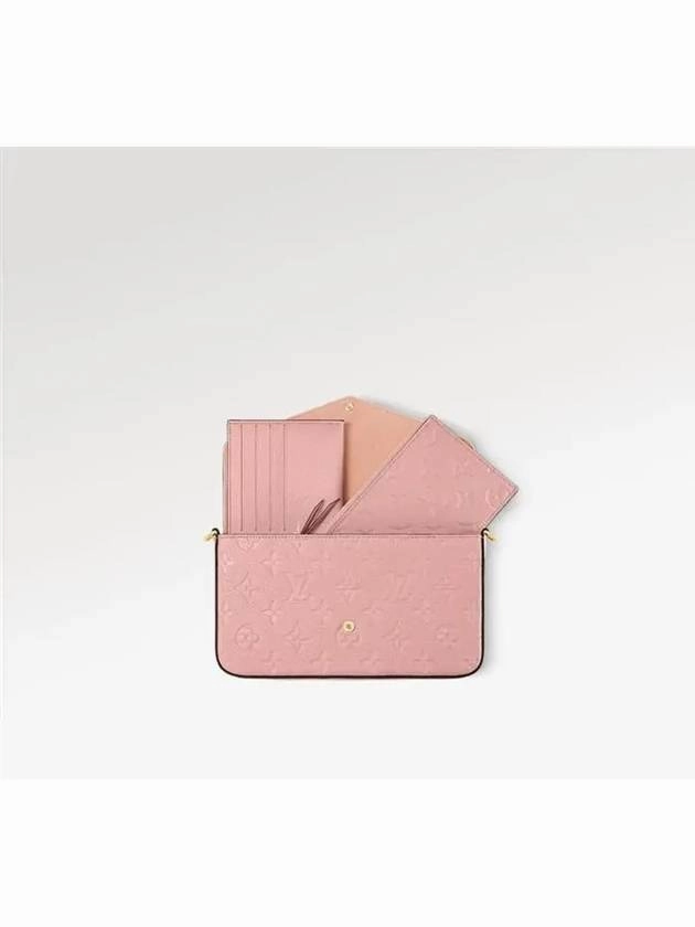 Pochette Felicie Monogram Shoulder Bag Rose