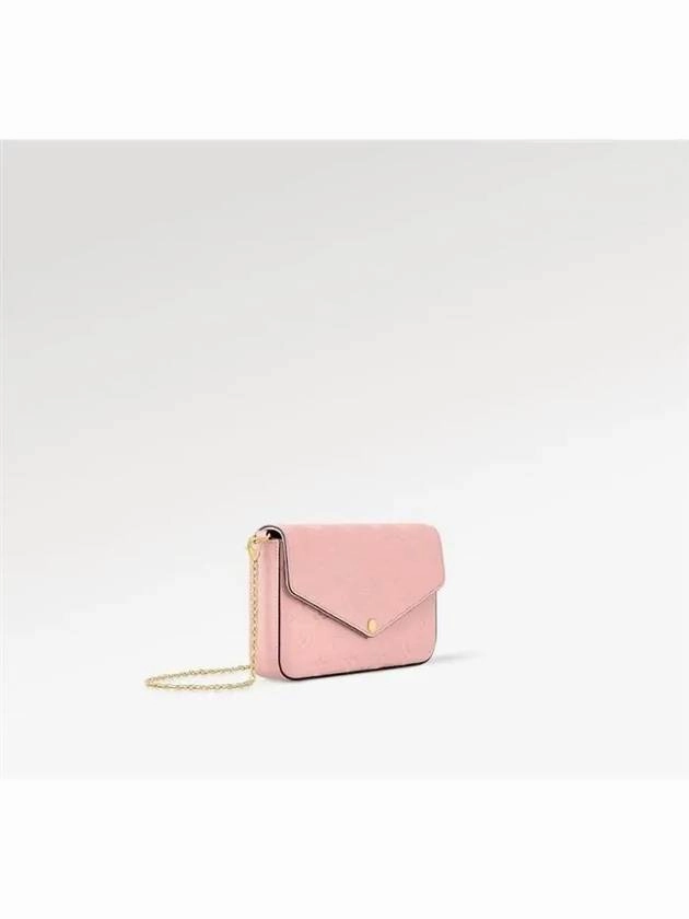 Pochette Felicie Monogram Shoulder Bag Rose