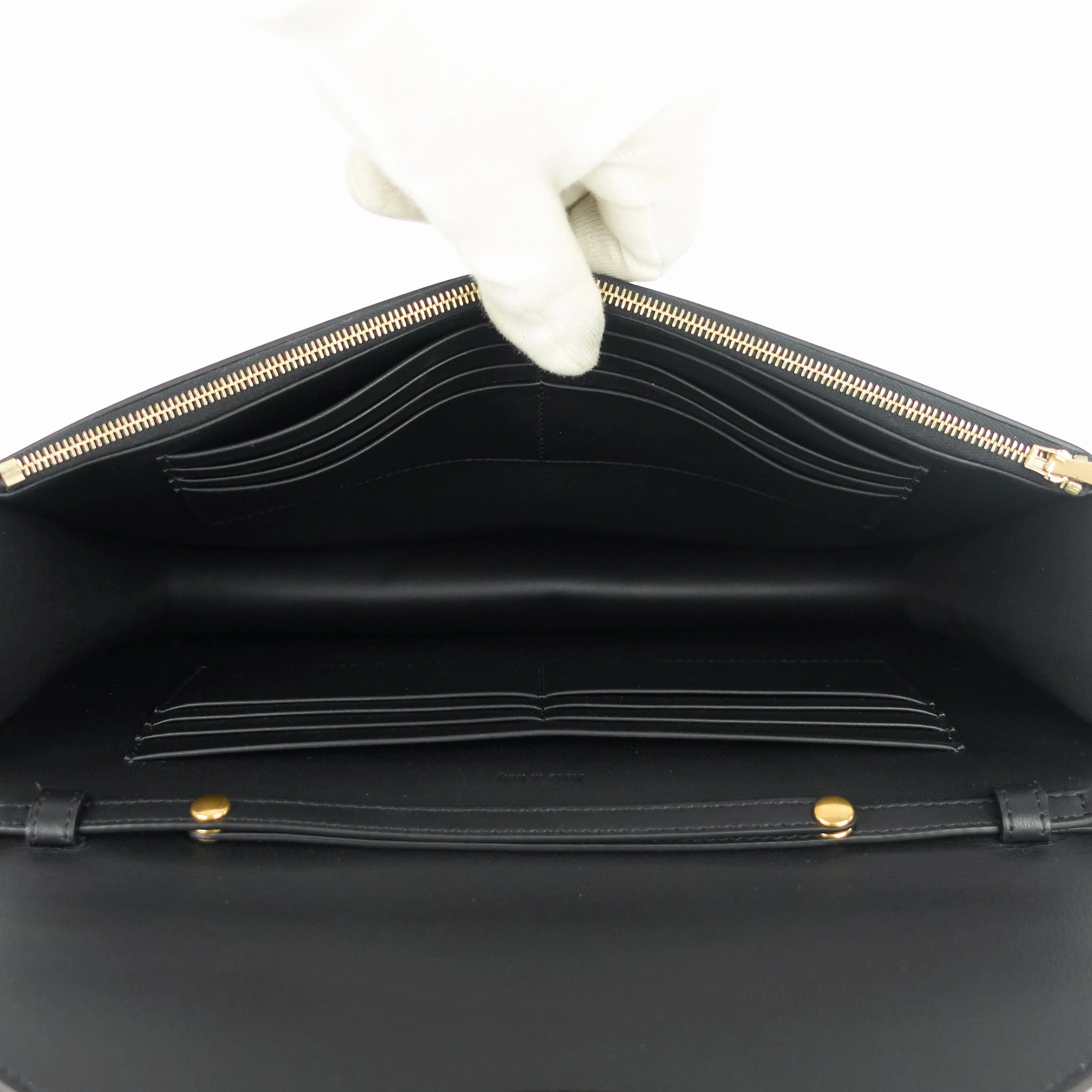 Pocket Evening Leather and Shagreen Flap on Chain Bag