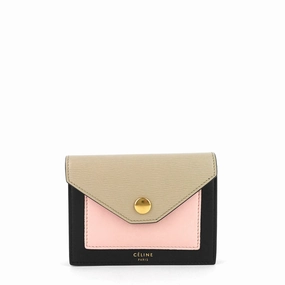Pocket Tricolour Calfskin Card Holder