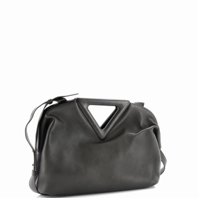 Point Shoulder Bag Leather Medium