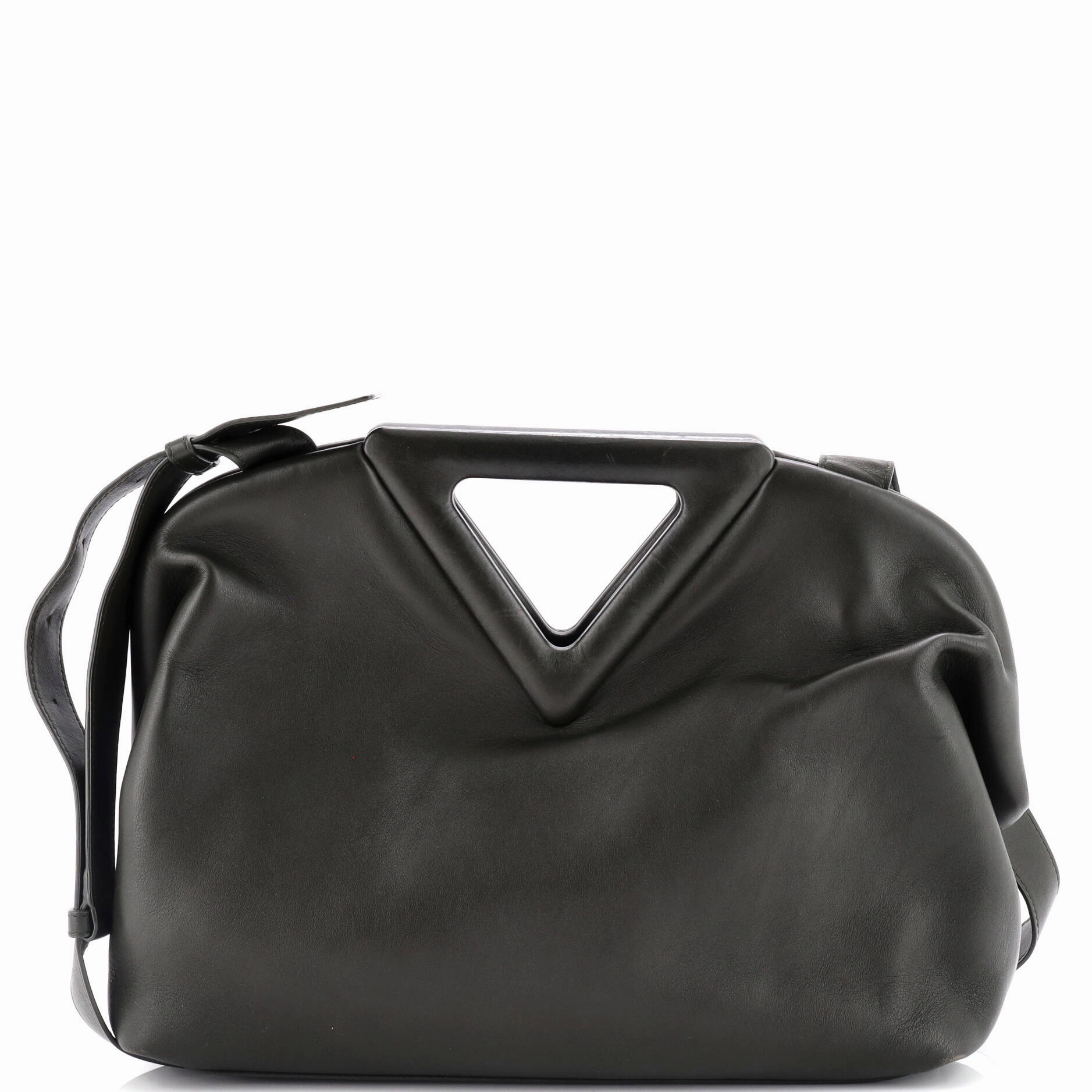 Point Shoulder Bag Leather Medium