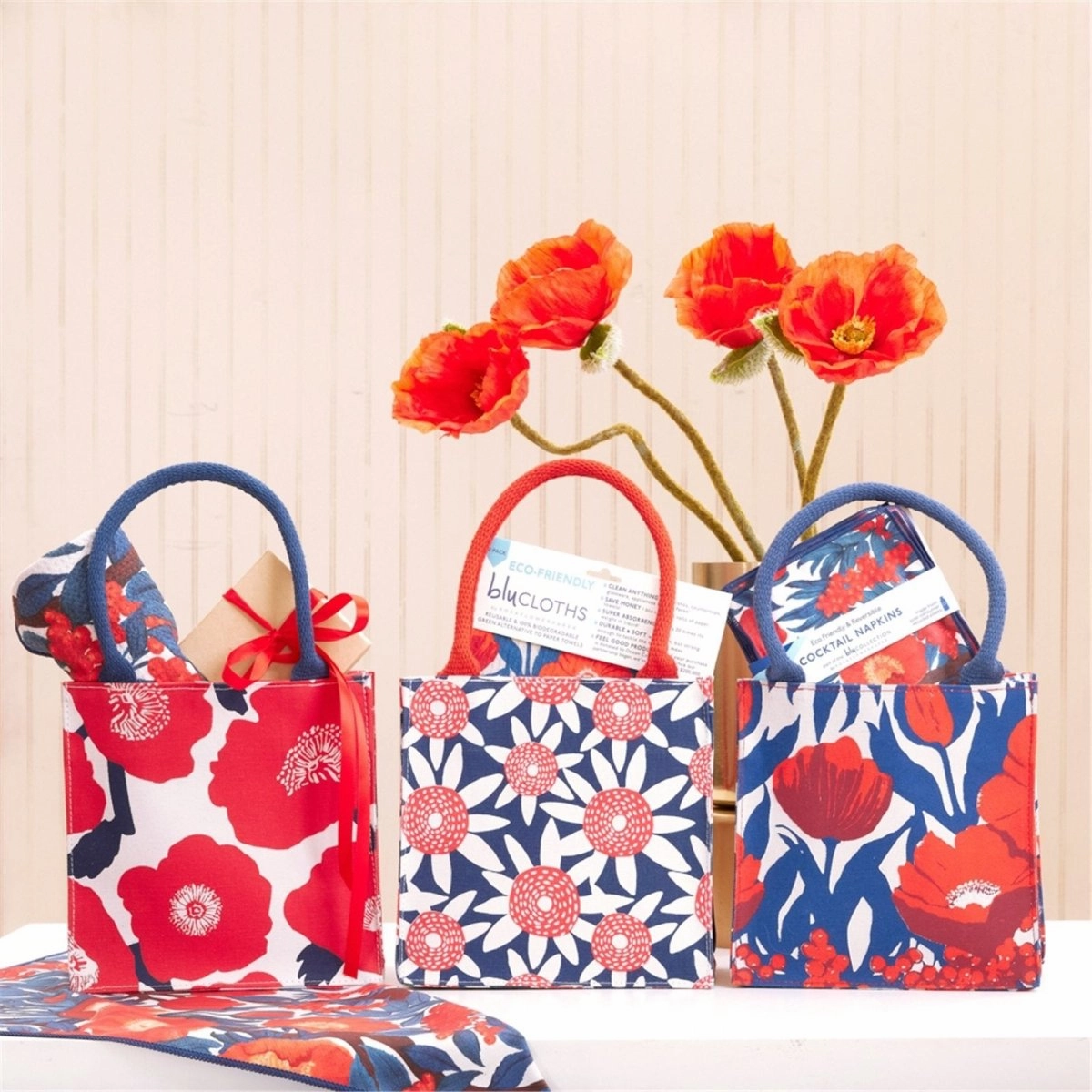 Poppies Reusable Itsy Bitsy Gift Bag