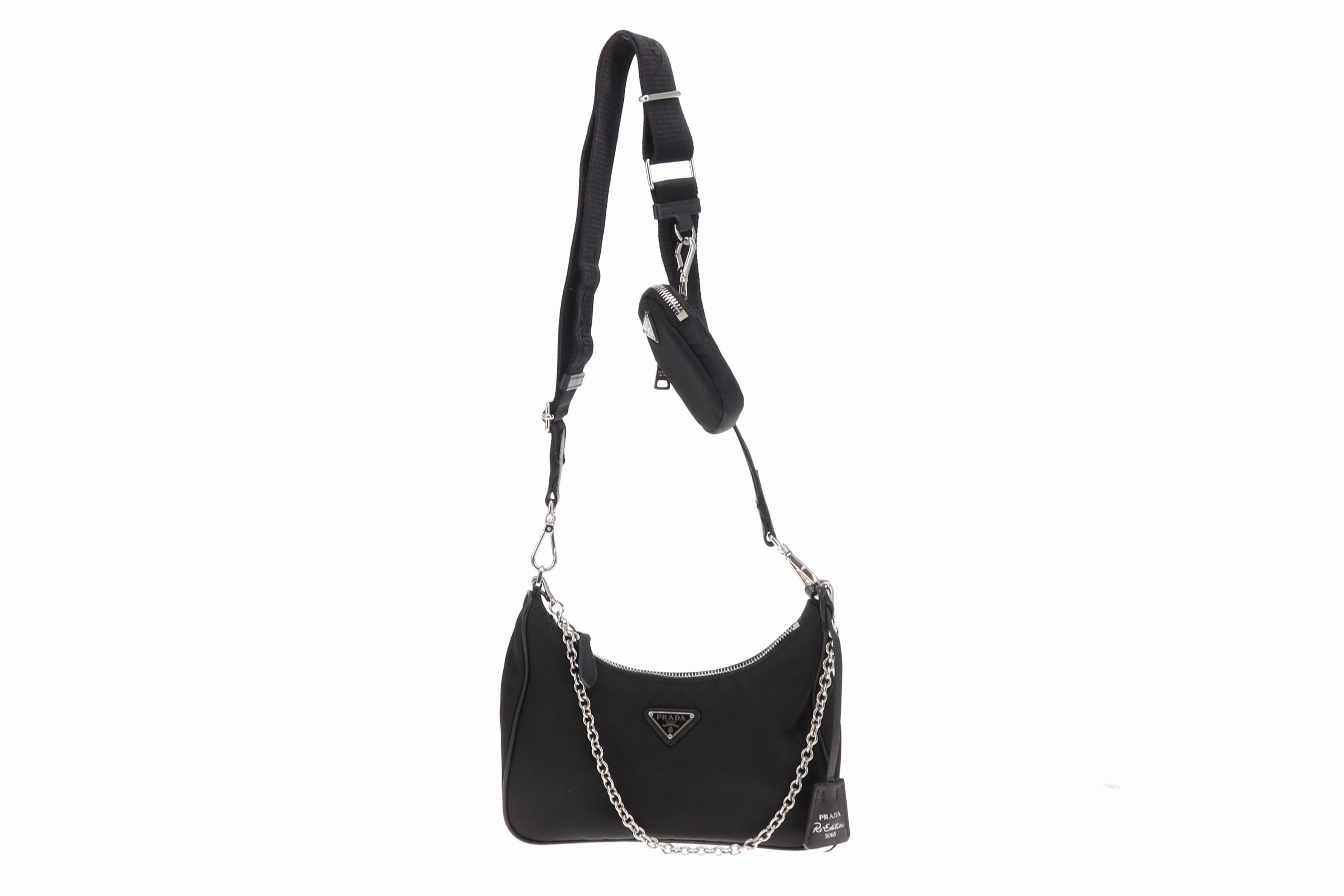 Prada Black Re-Edition 2005 Re-Nylon Shoulder Bag