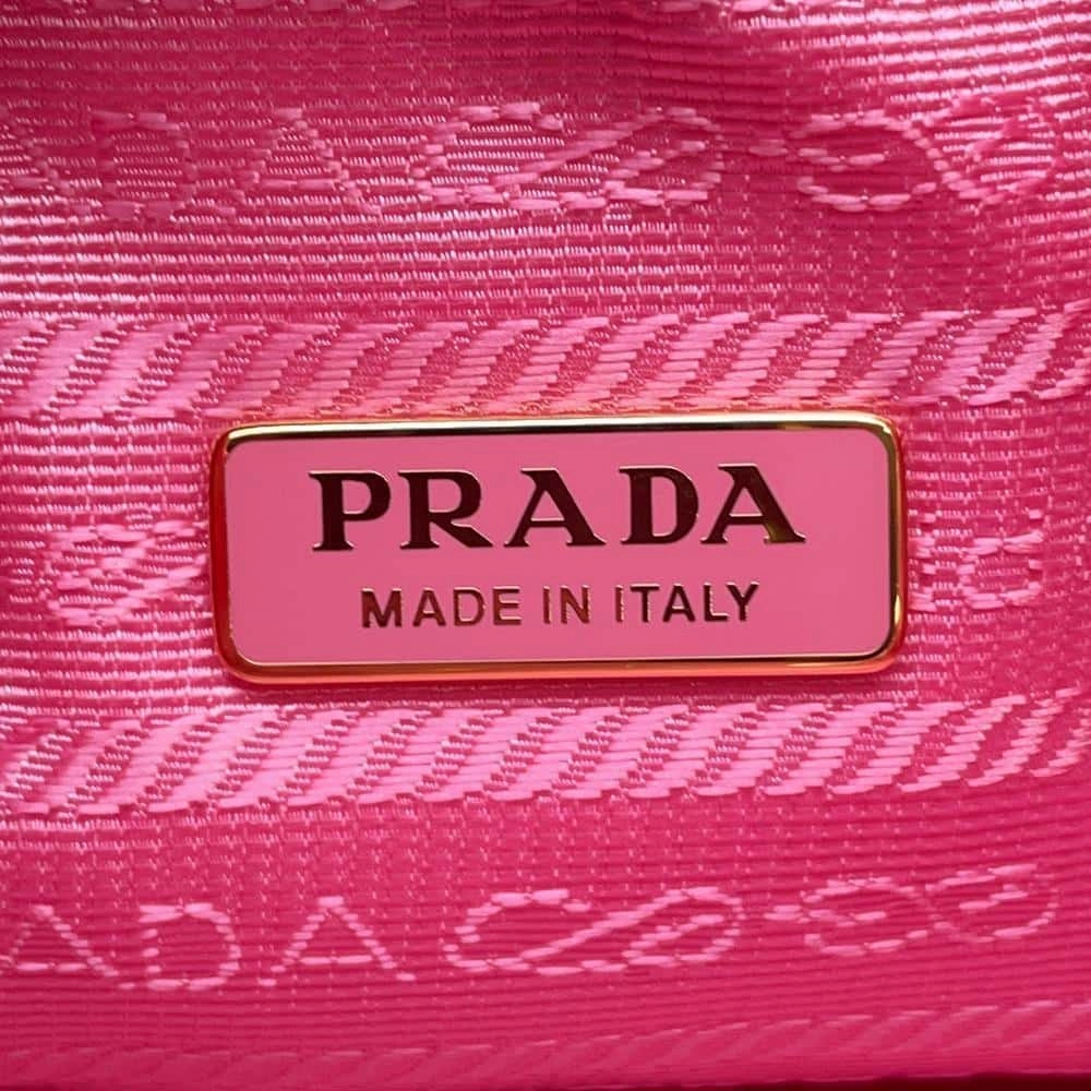 PRADA Drawstring Bag Shoulder Bag Pink1BE067 Nylon