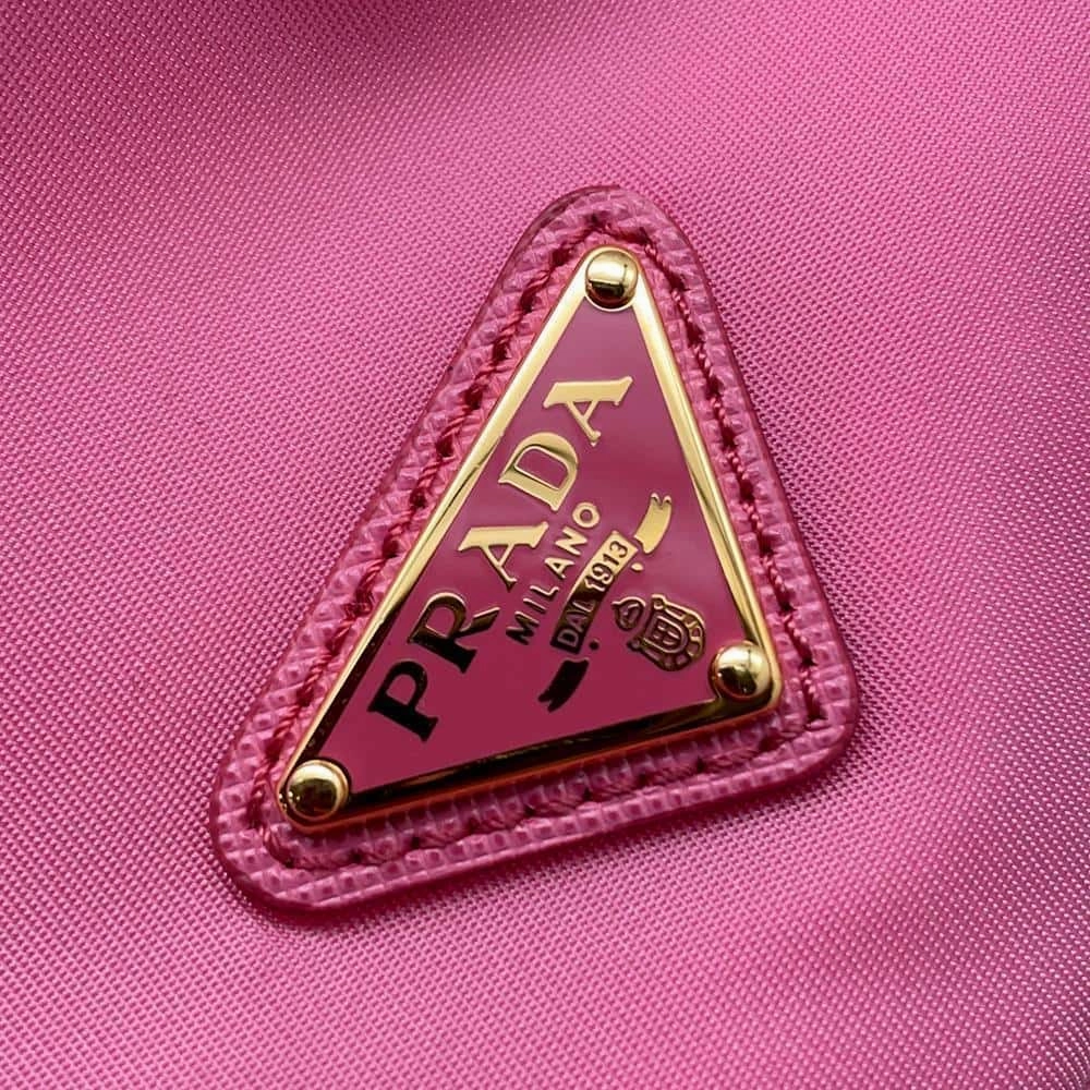 PRADA Drawstring Bag Shoulder Bag Pink1BE067 Nylon