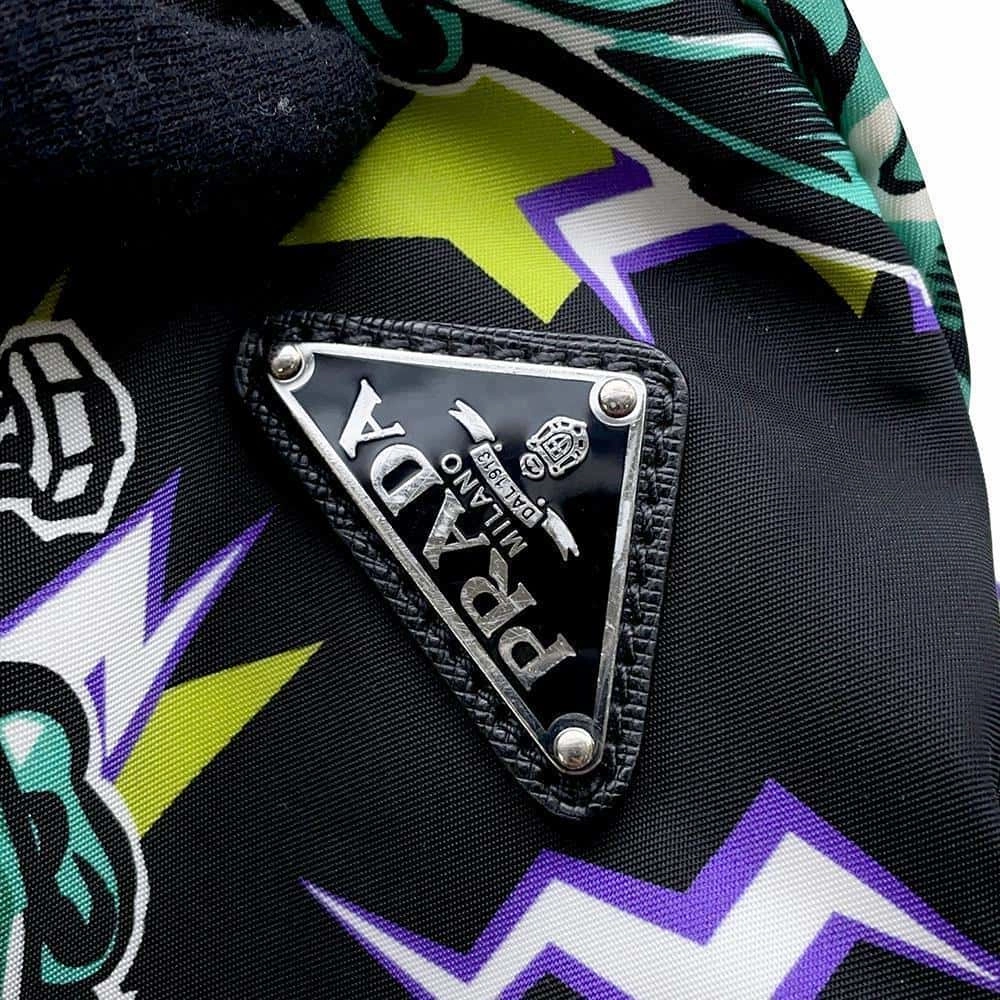 PRADA Frankenstein Backpack Black/Multicolor2VZ135 Nylon