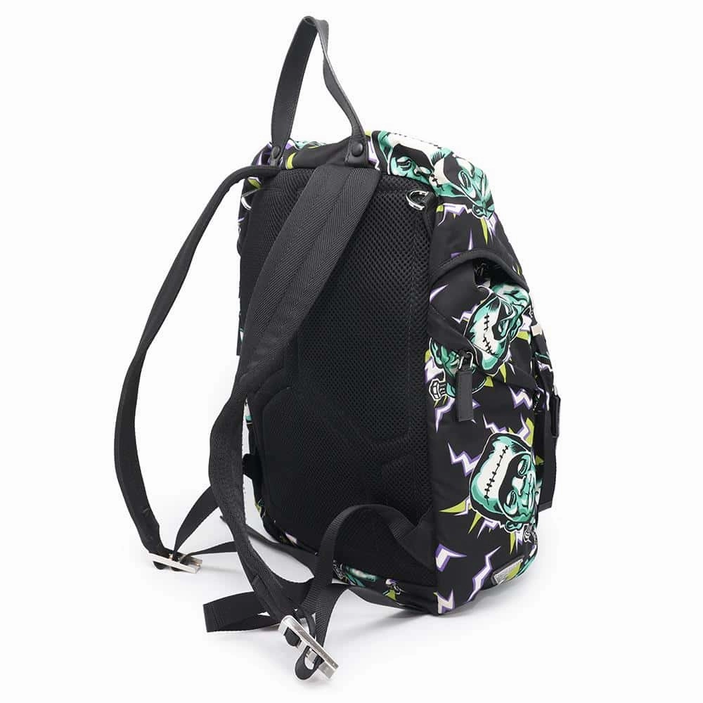PRADA Frankenstein Backpack Black/Multicolor2VZ135 Nylon