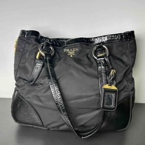 Prada Tessuto Black Shoulder Bag