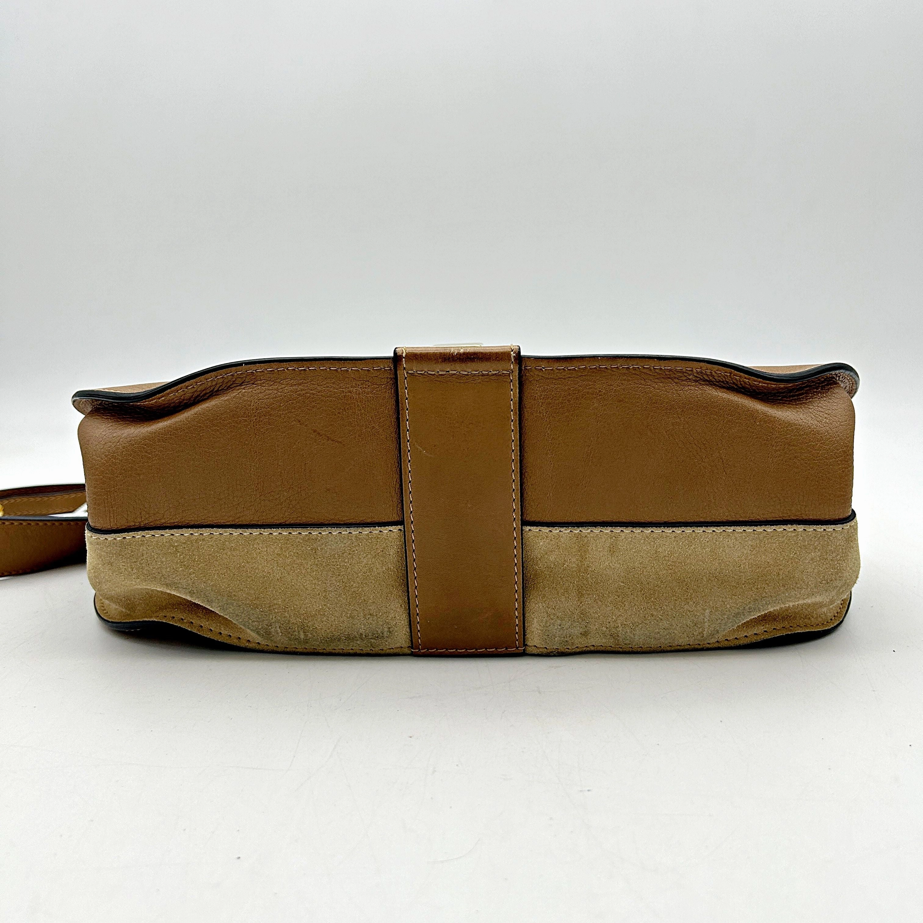 Pre- Chlo Goldie Leather Crossbody Bag - Brown Crossbody Bags, Handbags LA17467