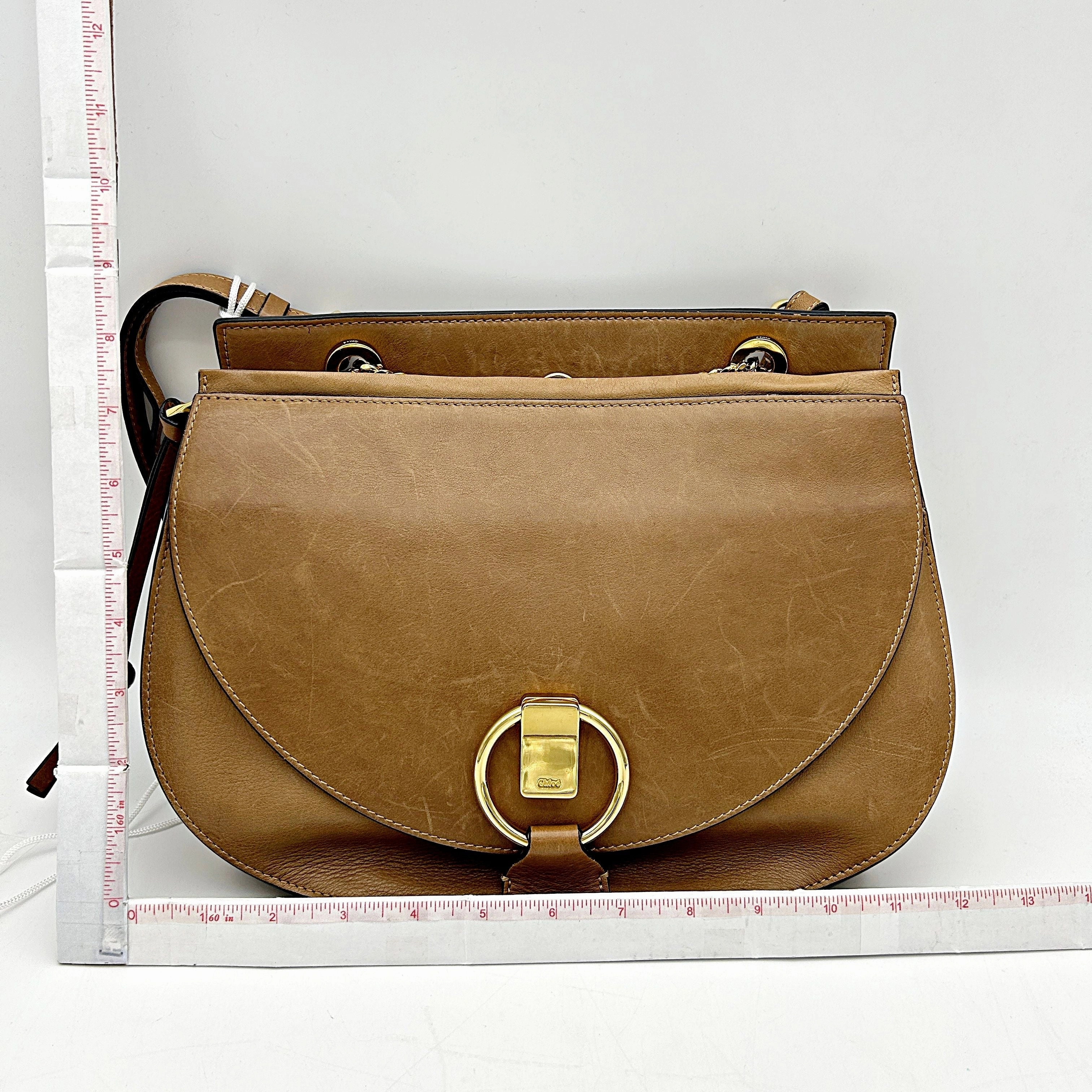 Pre- Chlo Goldie Leather Crossbody Bag - Brown Crossbody Bags, Handbags LA17467