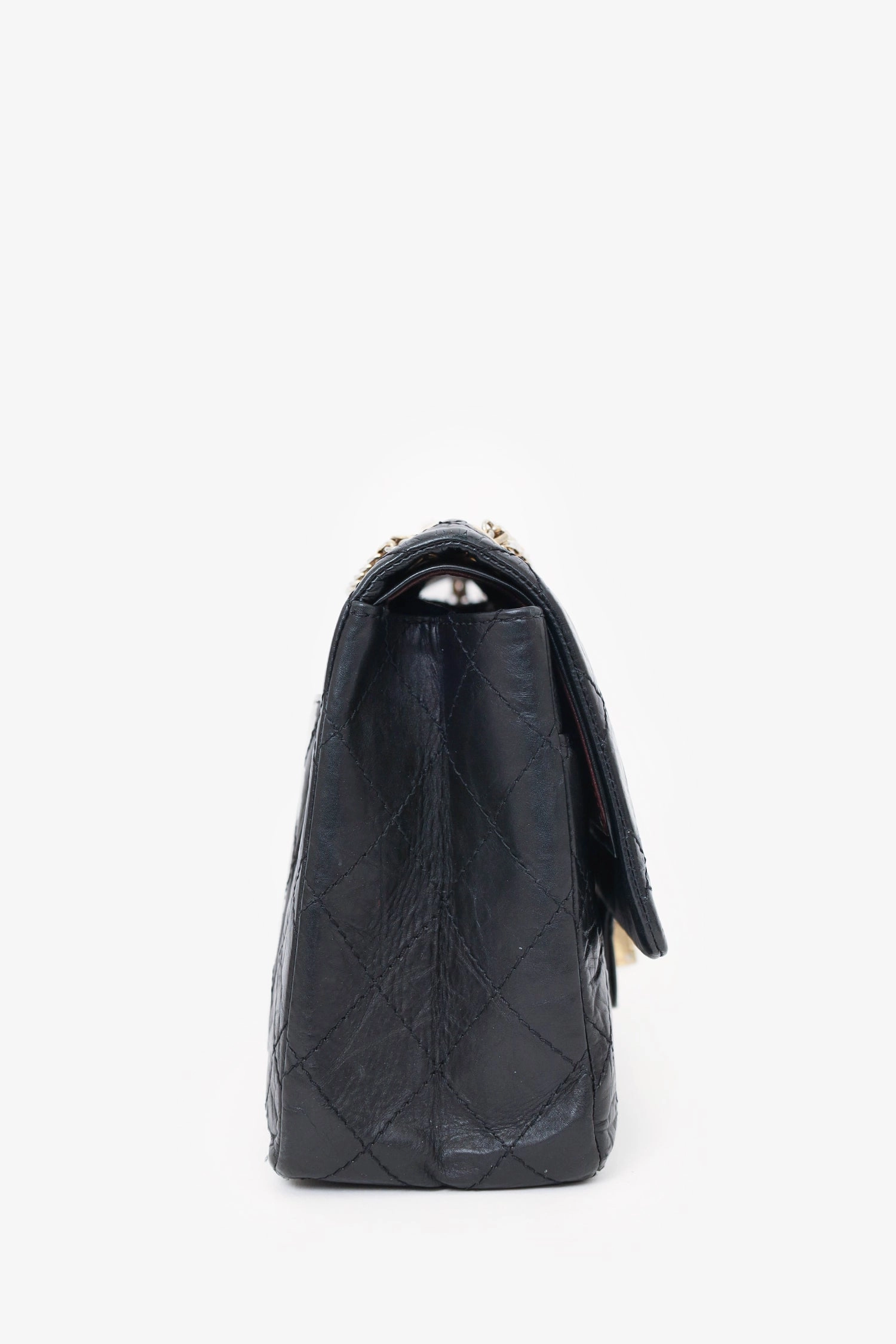 Pre-Loved Chanel Black Quilted Aged Calfskin Large Reissue 255 Shoulder Bag