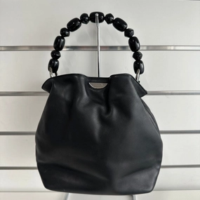 Pre-loved Dior Leather Shoulder Bag Black