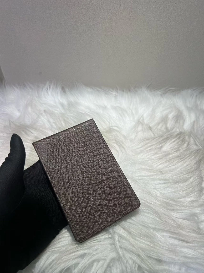 Pre-loved Louis Vuitton LC Card Bag in Brown Leather - Crossbody Wallet
