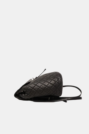 Pre-Owned Chanel 2016 Quilted Lambskin Black Backpack
