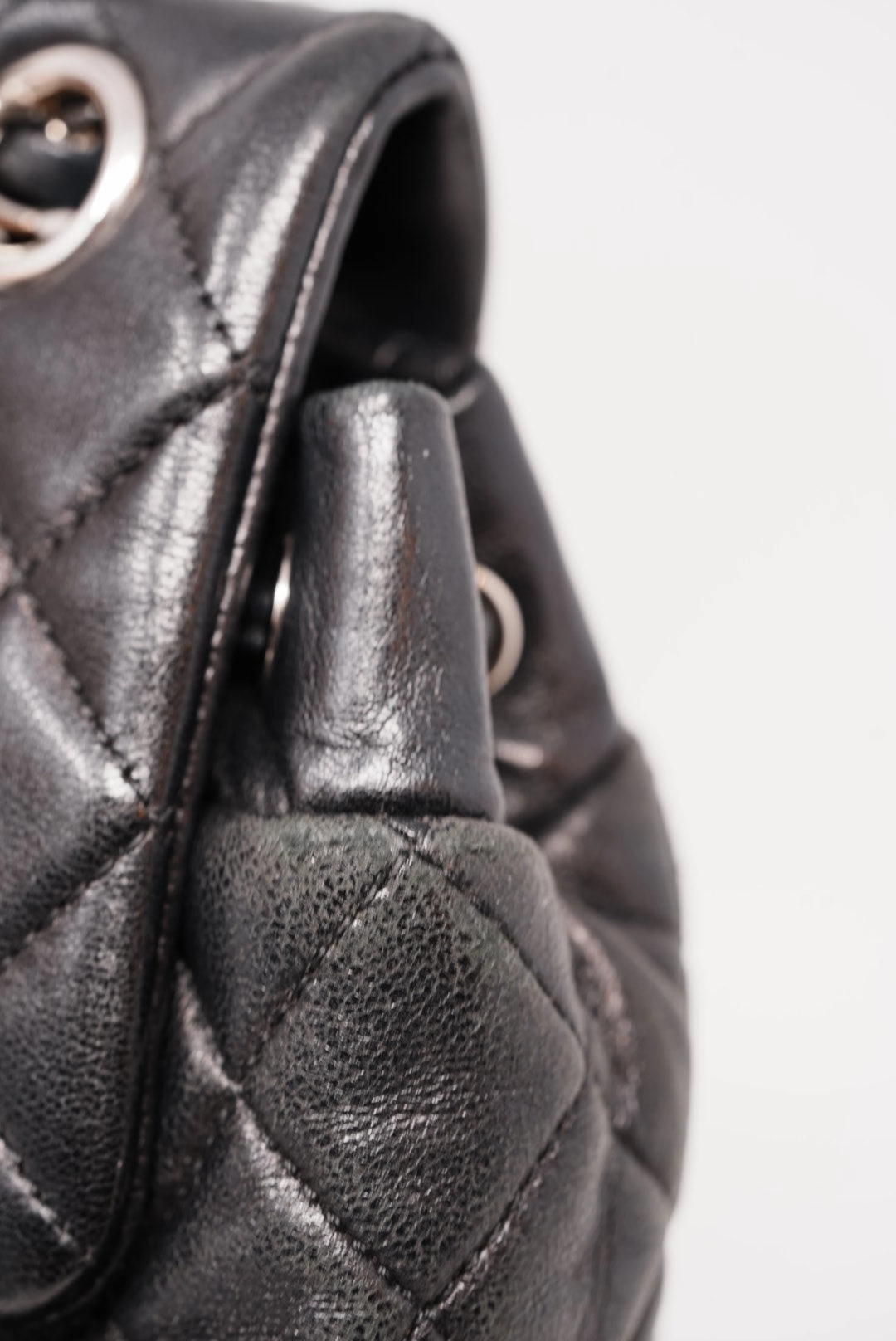 Pre-Owned Chanel 2016 Quilted Lambskin Black Backpack