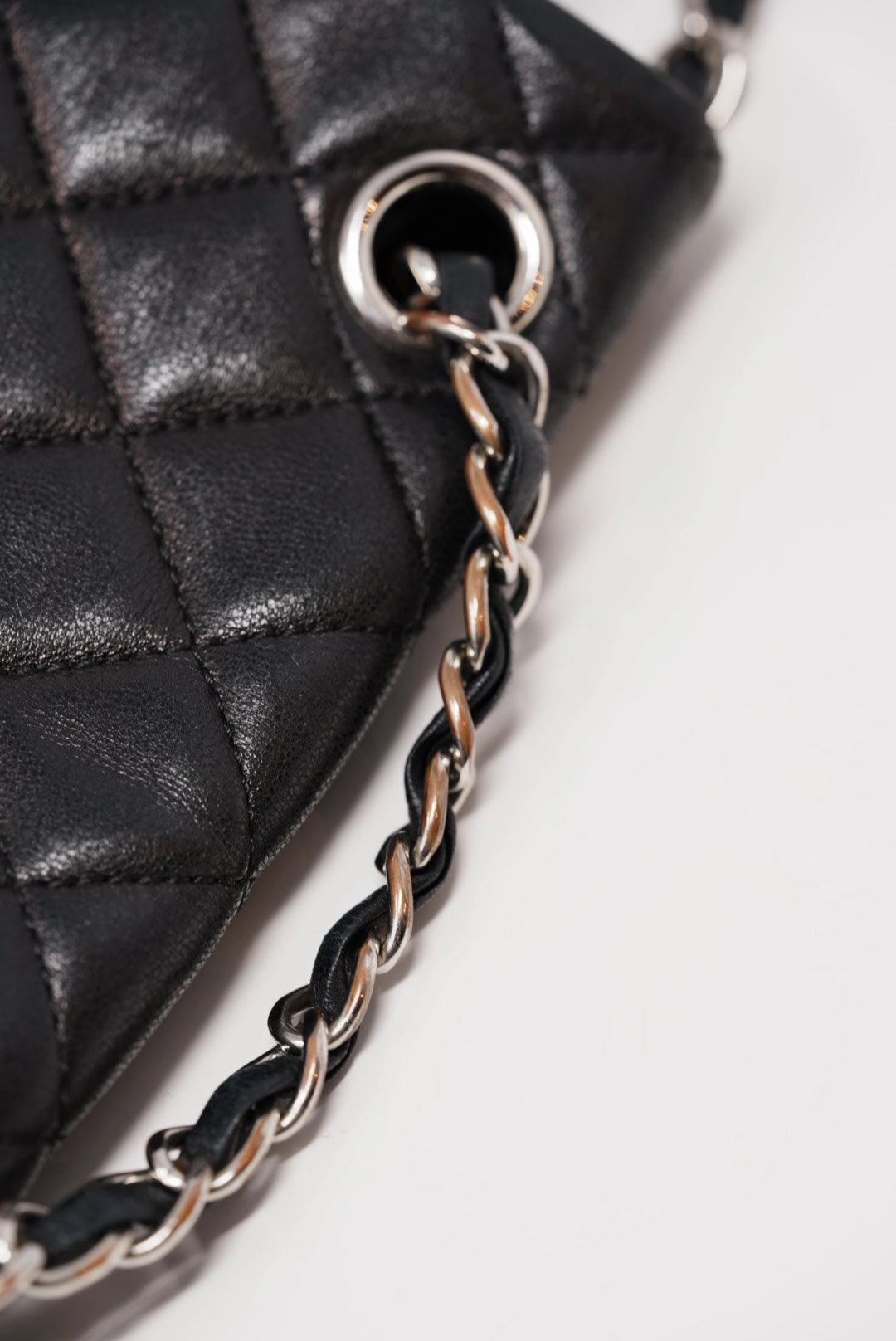 Pre-Owned Chanel 2016 Quilted Lambskin Black Backpack