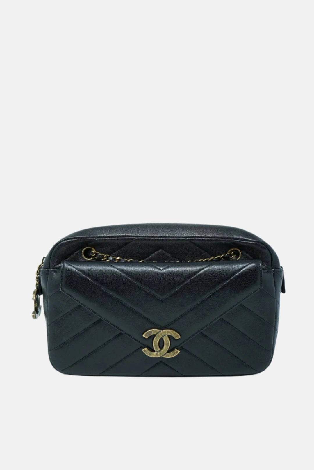 Pre-Owned Chanel Black Camera Crossbody/Shoulder Bag