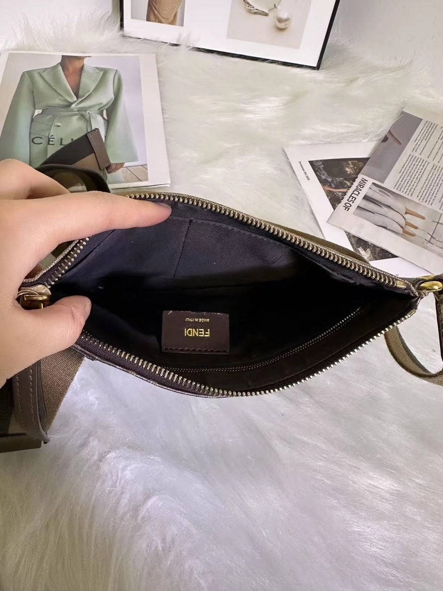 Preloved Fendi Roma Multicolor Logo Crossbody Bag
