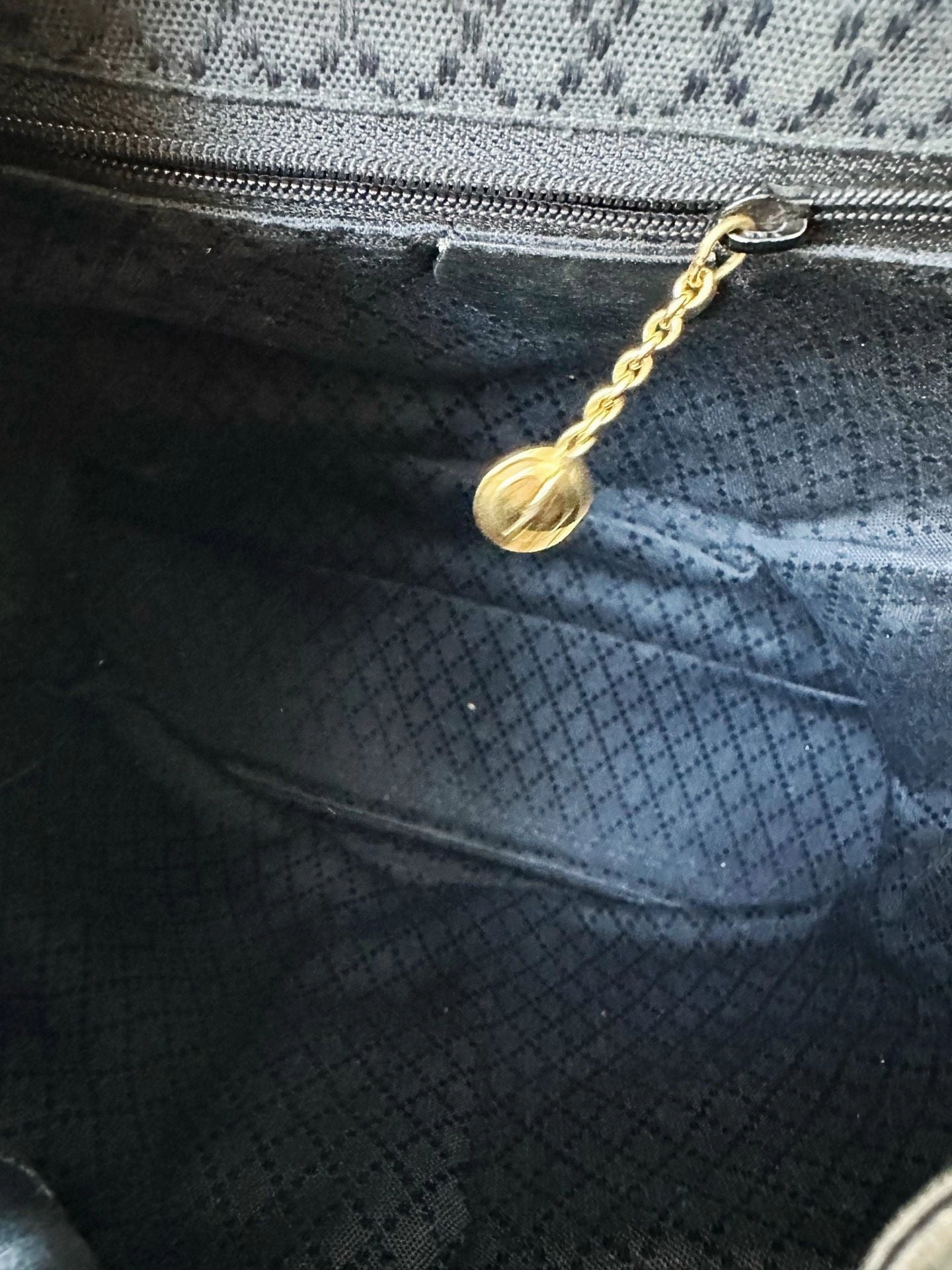 Preloved Gucci bamboo backpack black 31*30cm