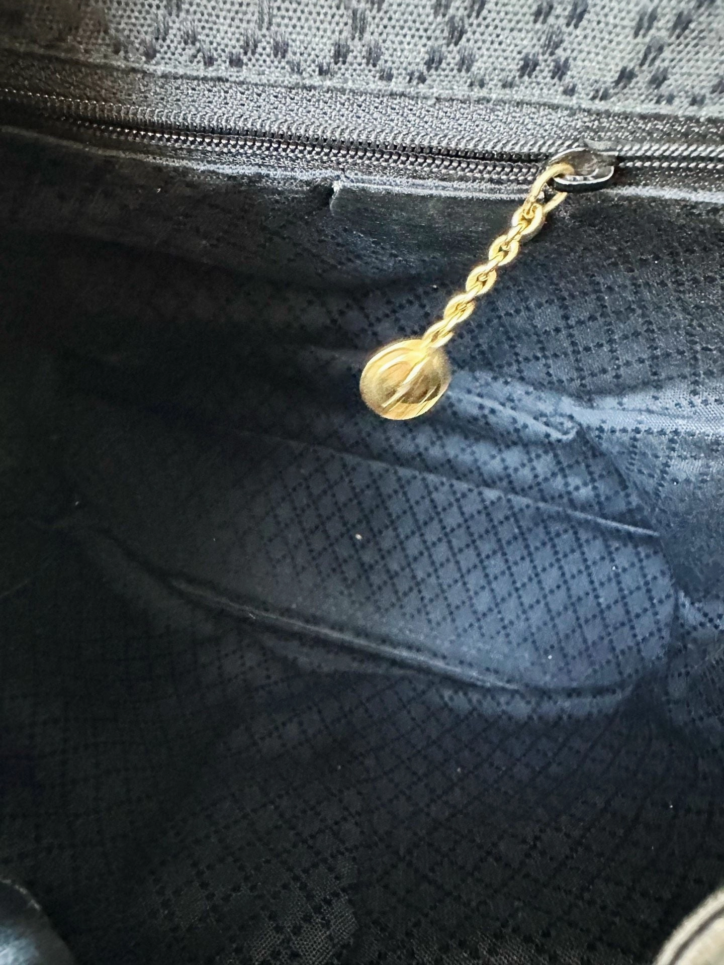Preloved Gucci bamboo backpack black 31*30cm