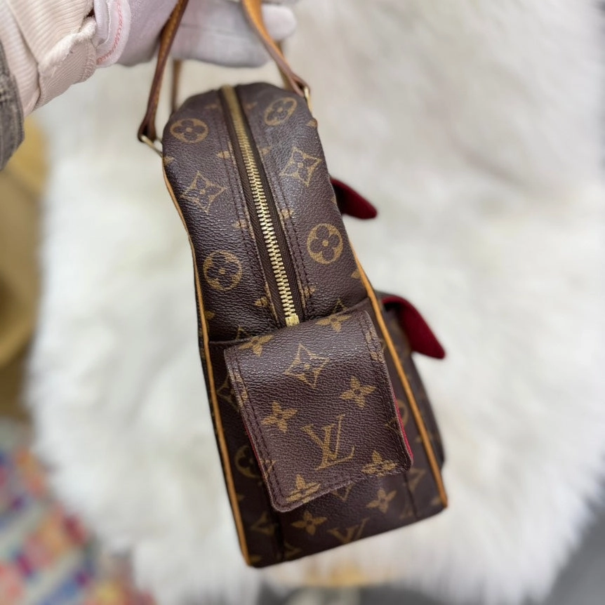 Preloved Louis Vuitton Monogram Excentri-Cite Brown Shoulder Bag