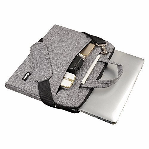 Qishare 13.3" 14" Laptop Case, Laptop Shoulder Bag, Multi-Functional Notebook Sleeve, Carrying Case