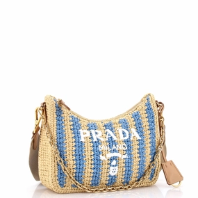 Re-Edition 2005 Shoulder Bag Raffia Small