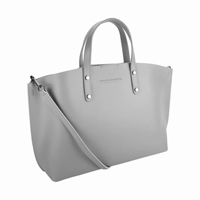 Renato Borzatta leather shoulder bag grey