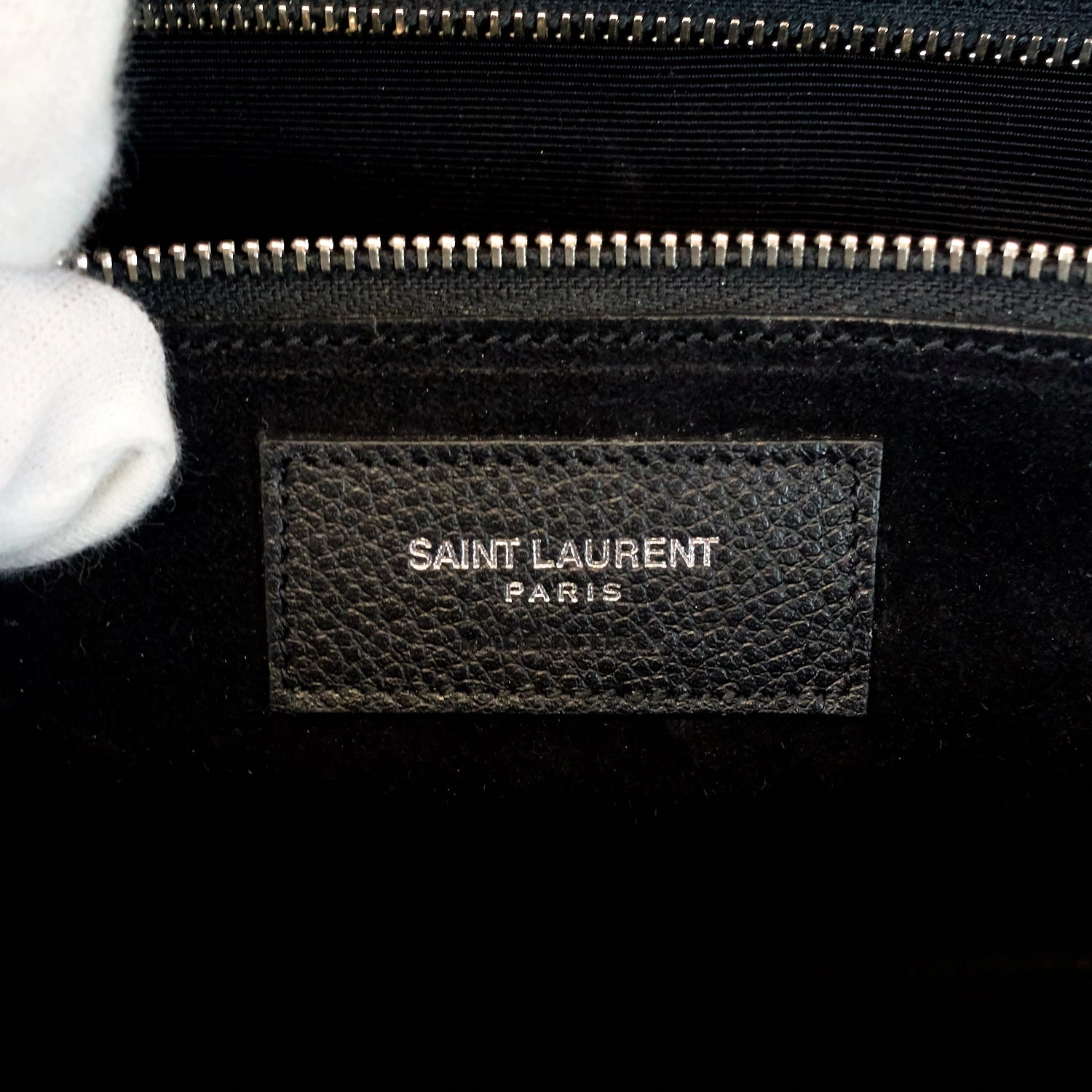 Rive Gauche Cabas Leather Small Bag