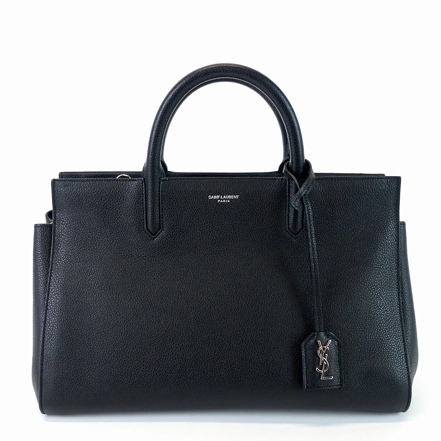 Rive Gauche Cabas Leather Small Bag