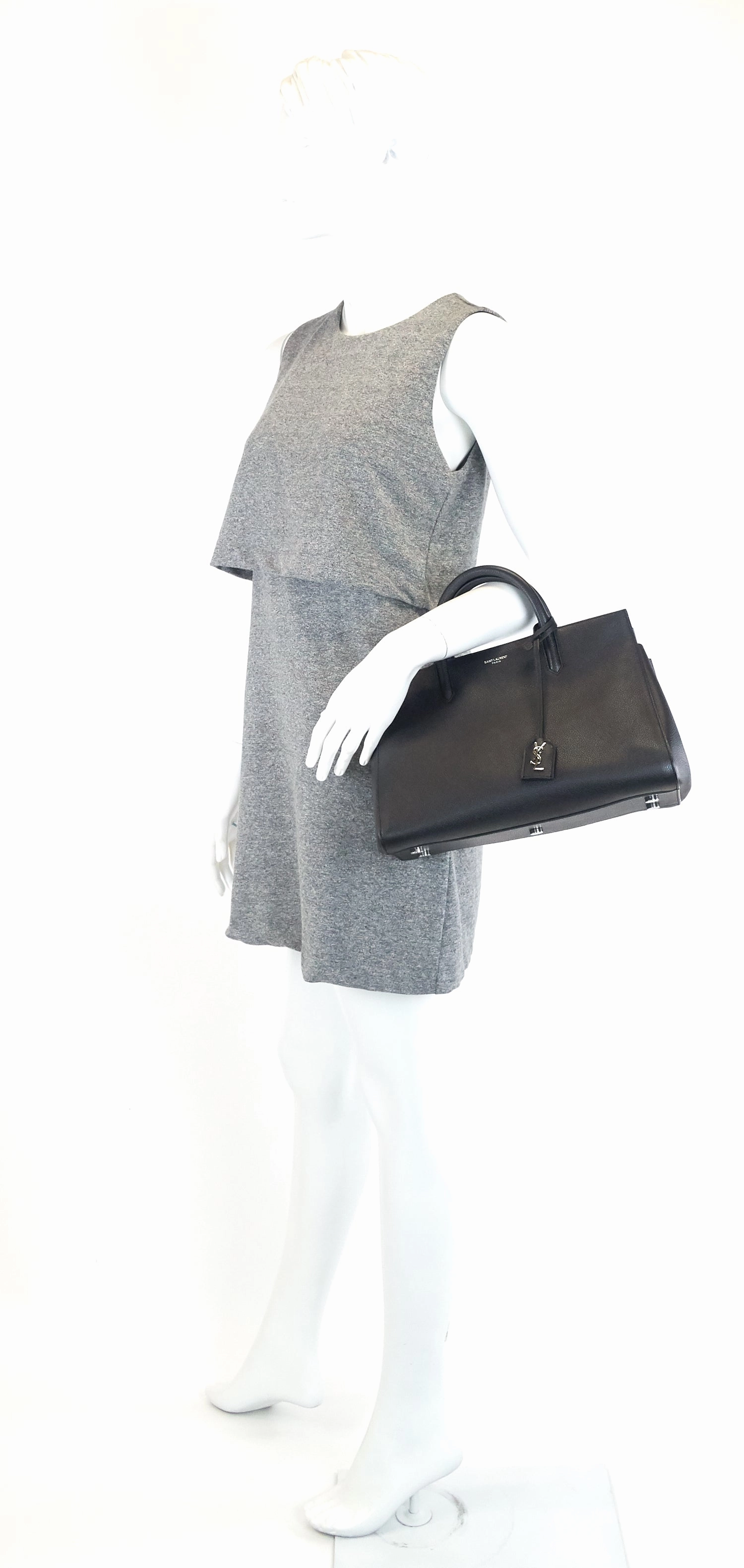 Rive Gauche Cabas Leather Small Bag