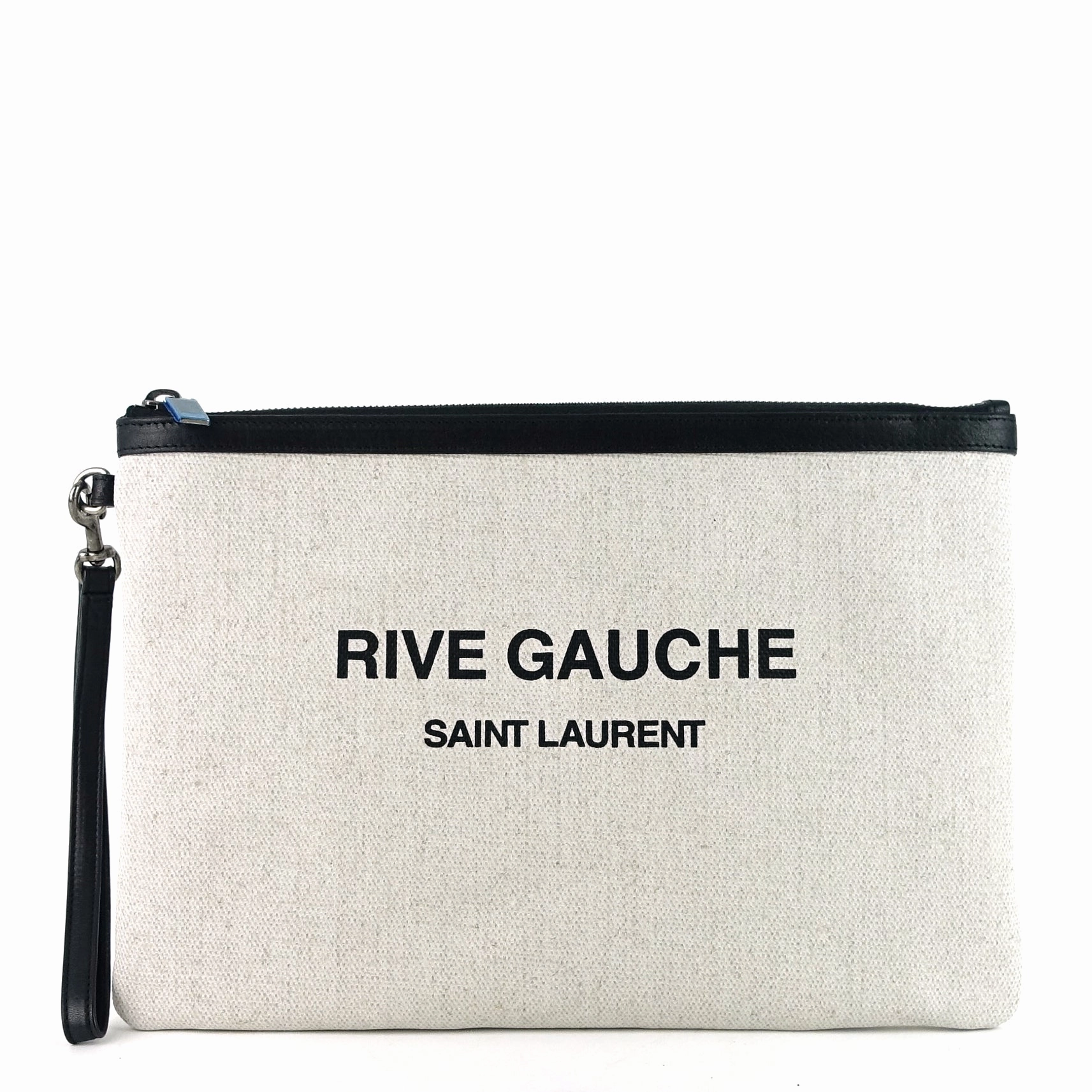 Rive Gauche Natural Linen Pouch