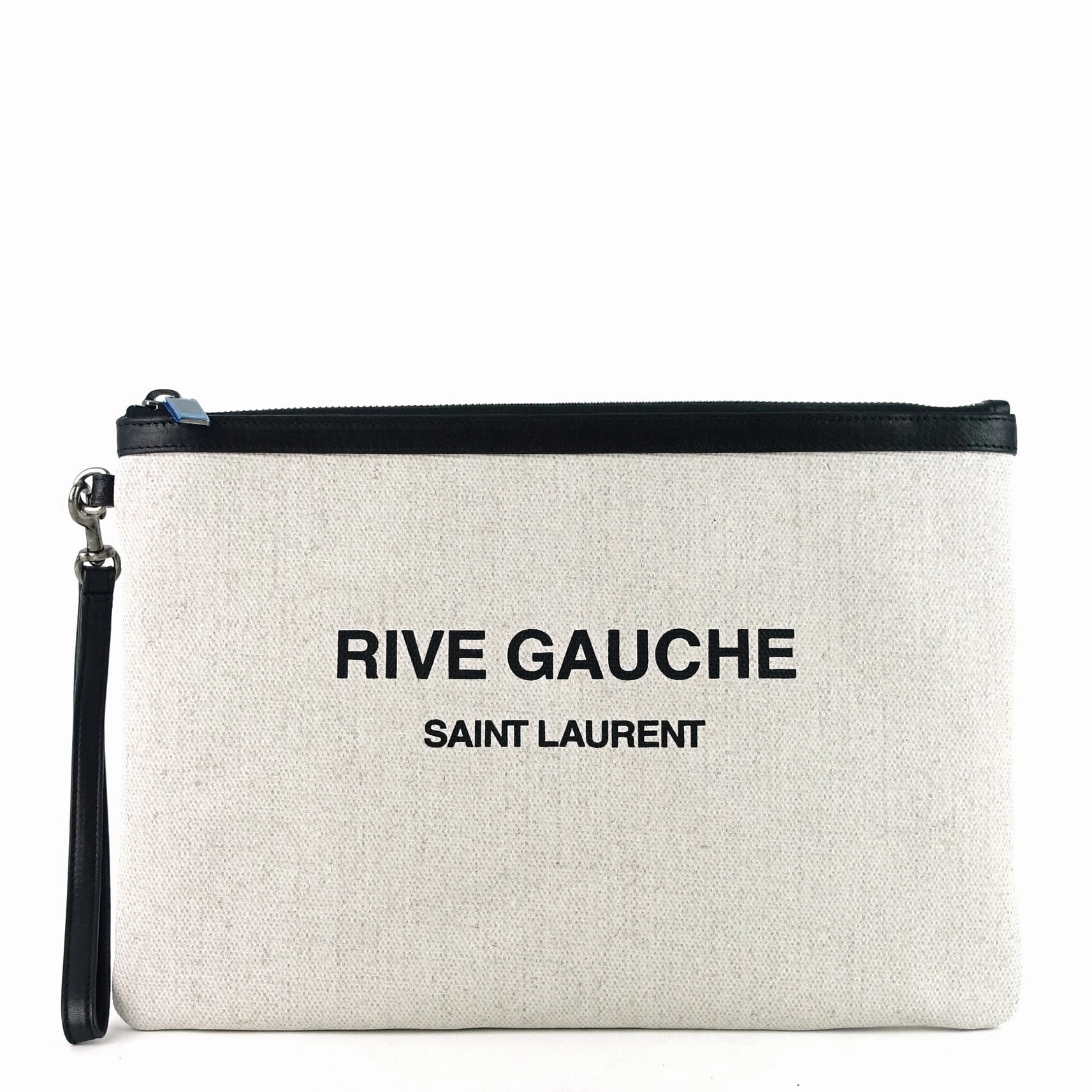 Rive Gauche Natural Linen Pouch