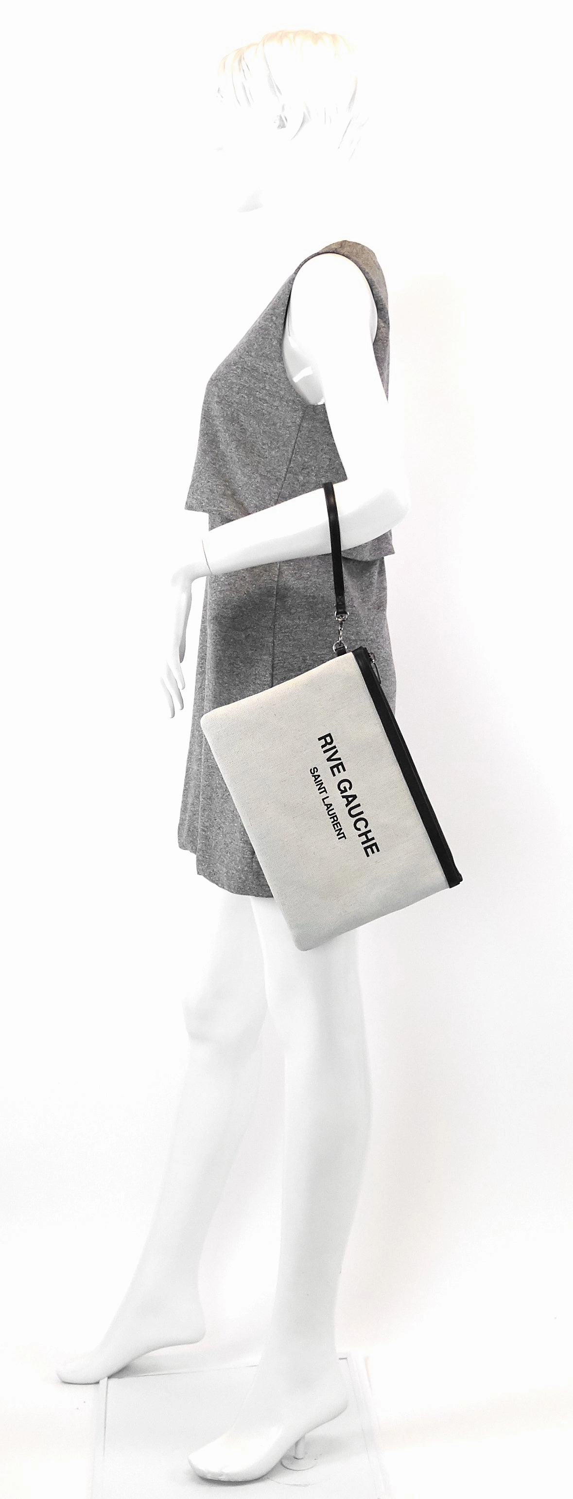 Rive Gauche Natural Linen Pouch