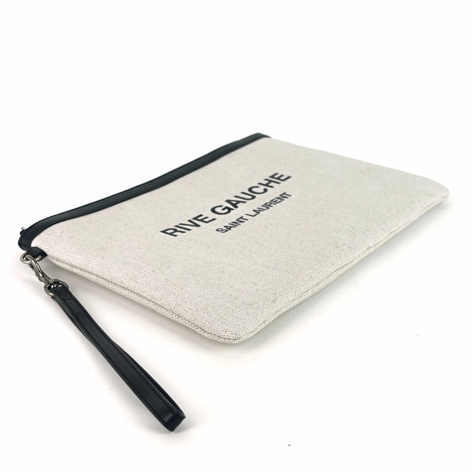 Rive Gauche Natural Linen Pouch