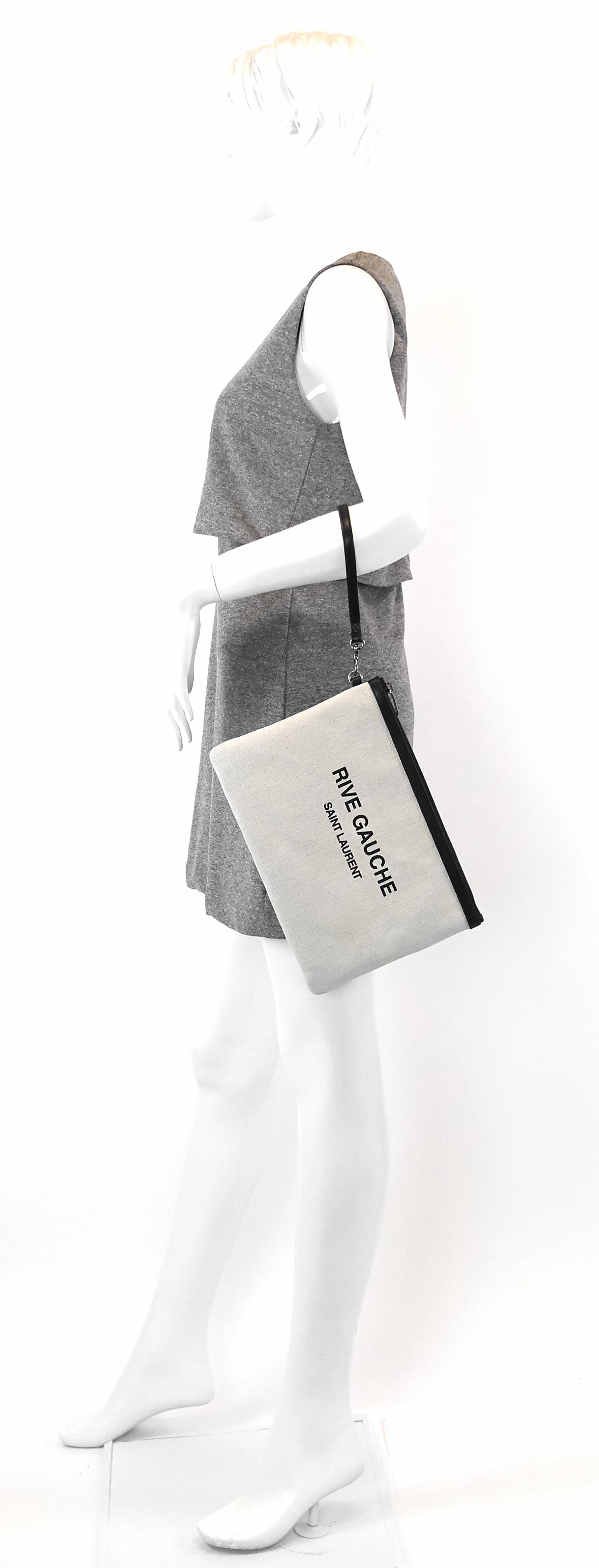 Rive Gauche Natural Linen Pouch