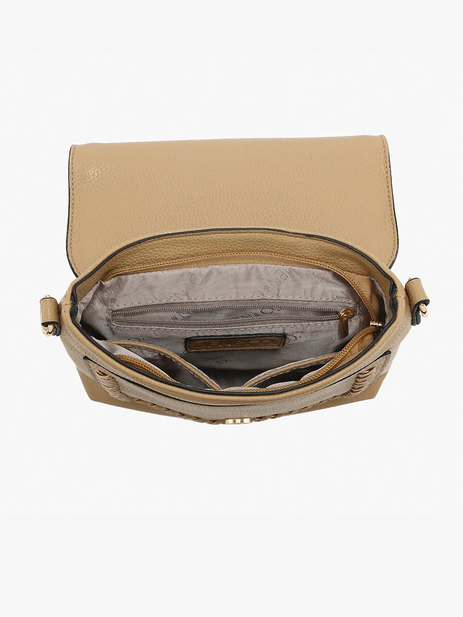 Roberta Vegan Whipstitch Crossbody