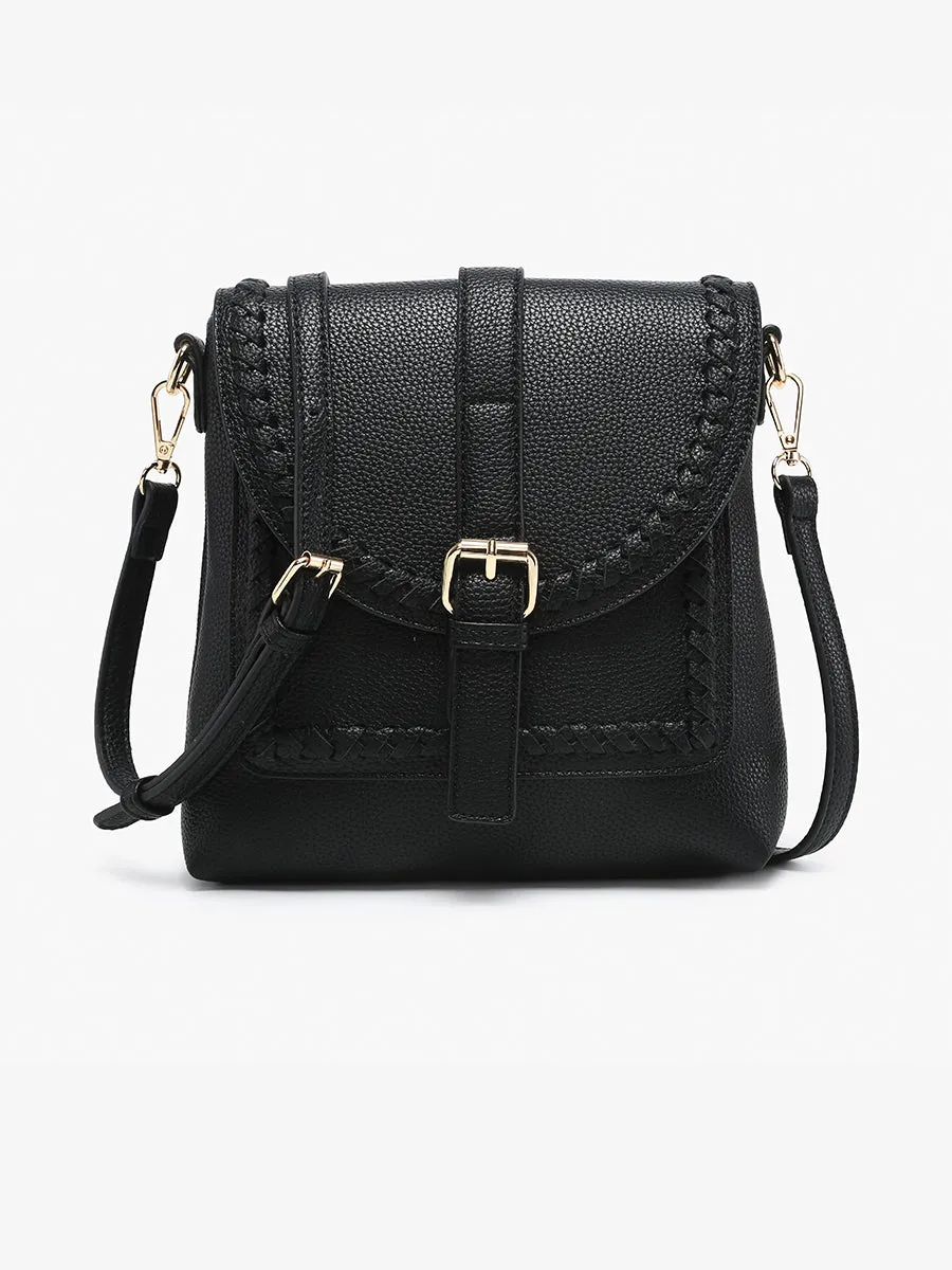 Roberta Vegan Whipstitch Crossbody