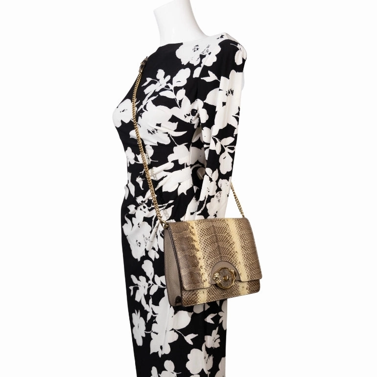Roberto Cavalli Snakeskin Crossbody Bag
